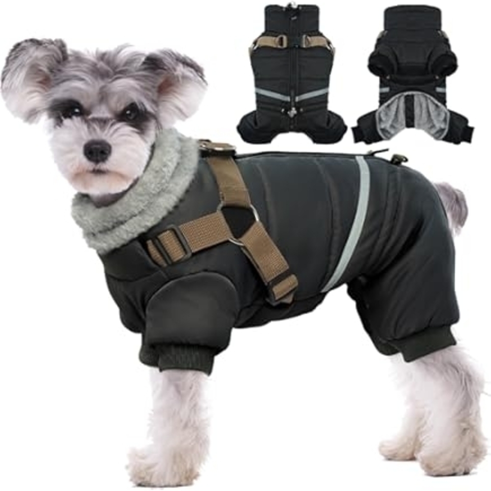 Dog Harness Winter Jacket Adjustable